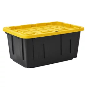 Black and Yellow Storage Tote