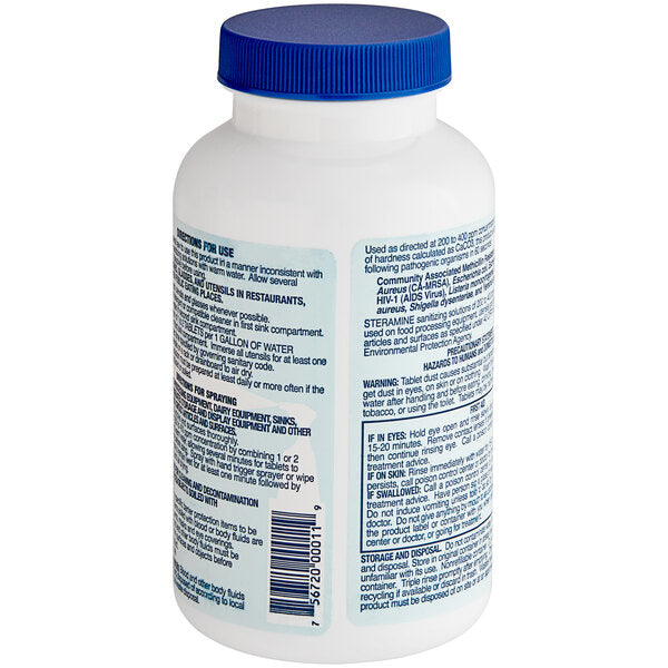 Steramine Sanitizer Tablets (Sanitabs) 150 Count Bottle